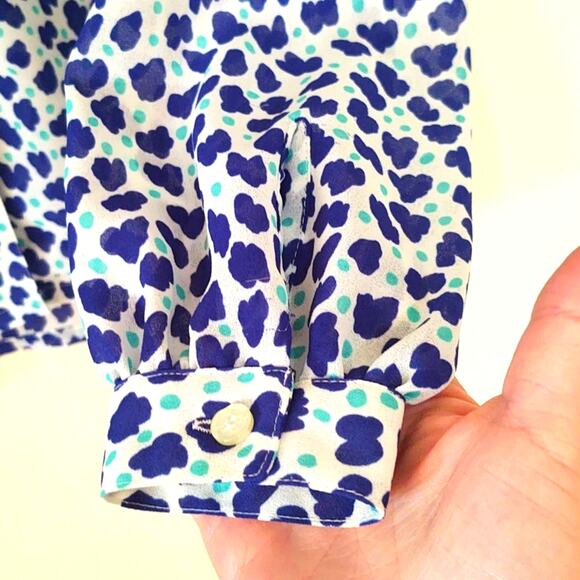 Givenchy Sport vintage blue and white button up blouse - Picture 5 of 6